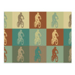 Mountain Biking Pop Art Post Card