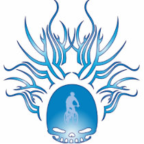Mountain Biking Skull Cut Outs