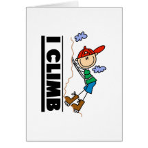 Mountain Climber I Climb Card