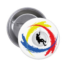 Mountain Climbing Tricolor Emblem Pins