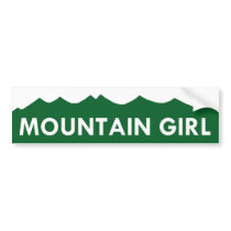 Mountain Girl Bumper Sticker
