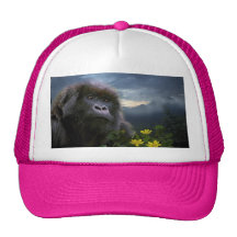 Mountain Gorilla Female Wildlife Art Trucker Hat