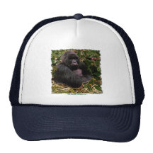 Mountain Gorilla Wildlife Art Trucker Hat