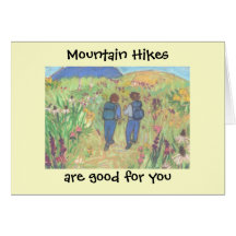 Mountain Hikes Greeting Cards
