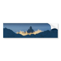 Mountain in the clouds bumper stickers