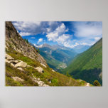 Mountain landscape photo print. Alps, France