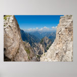 Mountain landscape photo print. Montasio, Italy