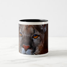 Mountain lion puma coffee mug