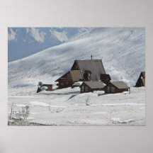 Mountain lodge print