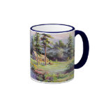 MOUNTAIN LOG CABIN by SHARON SHARPE Mugs