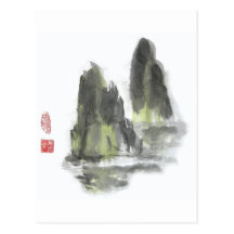 Mountain of the Giants in White postcard