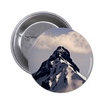 MOUNTAIN PEAK WITH WHITE CLOUD AND SNOW PIN