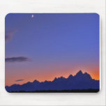 Mountain Silouette and Crescent Moon mousepads