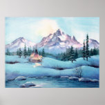 MOUNTAIN TIPIS by SHARON SHARPE Posters