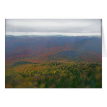 Mountain View fall folliage in Vermont Cards