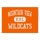 Mountain View - Wildcats - High - Stafford Greeting Card