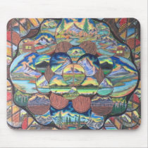 Mountain Worlds Drawings Mouse Mats