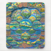 Mountain Worlds Drawings Mousepad
