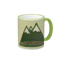 mountaineers, mountain style coffee mug