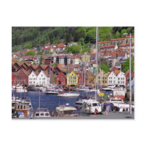 Mountainous Marina Postcard