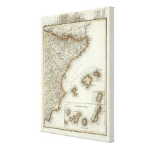 Mountains and Rivers of Canary Islands Gallery Wrapped Canvas