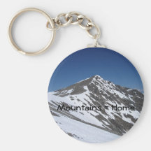 Mountains = Home Keychain