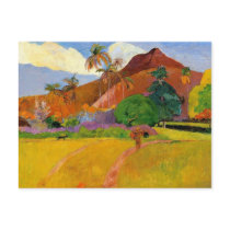 'Mountains in Tahiti' - Paul Gauguin Postcard