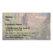 Mountains Streams Zion Business Card Templates