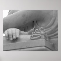 "Mourning Angel" Black & White Print