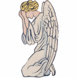 Mourning angel photo sculptures