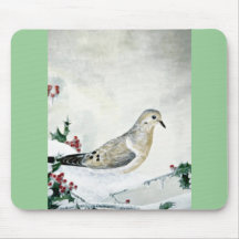 Mourning dove mouse pad