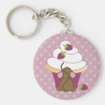 Mouse and Cupcake Keychains