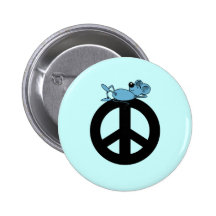 Mouse and peace symbol button