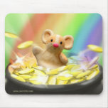 Mouse at the end of the rainbow mousepads