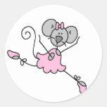 Mouse Ballerina One Sticker