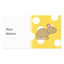 Mouse. Business Card Template