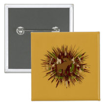 Mouse Camouflage Invitations, stickers, stamps, ca Buttons