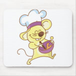 Mouse  Chef Making Cake Mouse Mats