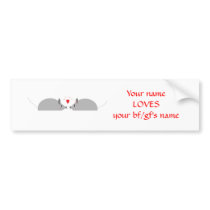 Mouse Love Bumper Sticker