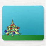 Mouse Pad Mat Christmas Tree Holiday Customisable mousepads