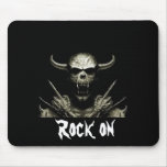 Mouse pad satanic-skull.jpg with rock, Rock on mousepads