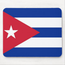 Mouse pad with Flag of Cuba