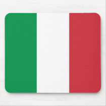 Mouse pad with Flag of Italy