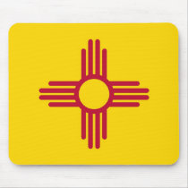 Mouse pad with Flag of New Mexico State - USA