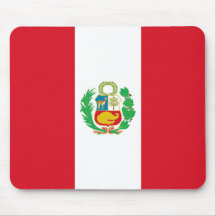 Mouse pad with Flag of Peru
