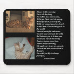 Mouse pad with Meows In the Morning poem mousepads