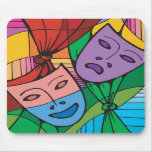 Mouse Pad with the Theatre Masks mousepads