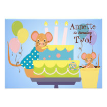 Mouse Party Birthday Invitations invitations