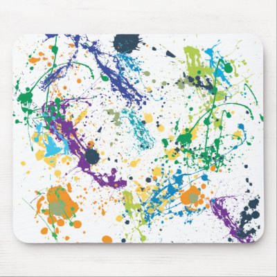 Mouse Splat Mouse Pads by bebek_ijo