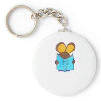 Mouse The Book Worm Keychain